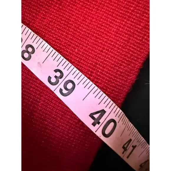 Eileen fisher Red Merino wool maxi knit skirt elastic waist women’s L - Picture 8 of 9